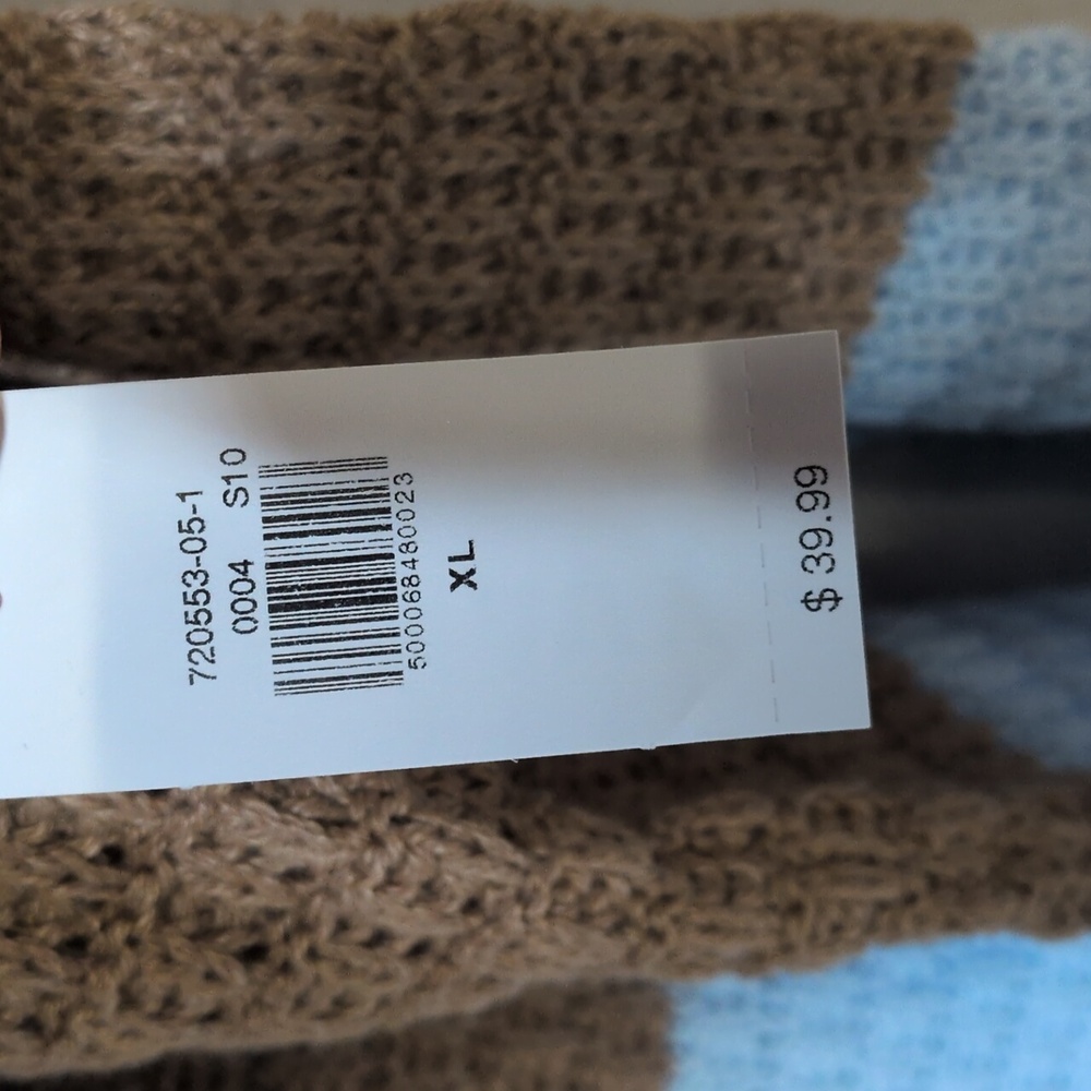Old Navy Tunic Sweater Baby Blue Camel Tan Size XL NWT, Preppy Cozycore - Picture 5 of 8